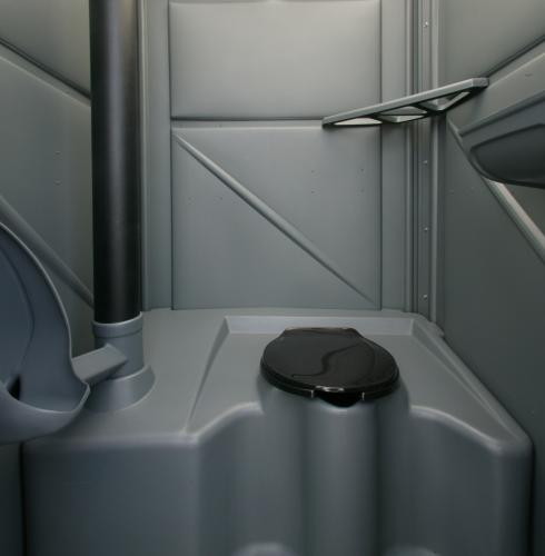 Deluxe Portable Toilet Interior View