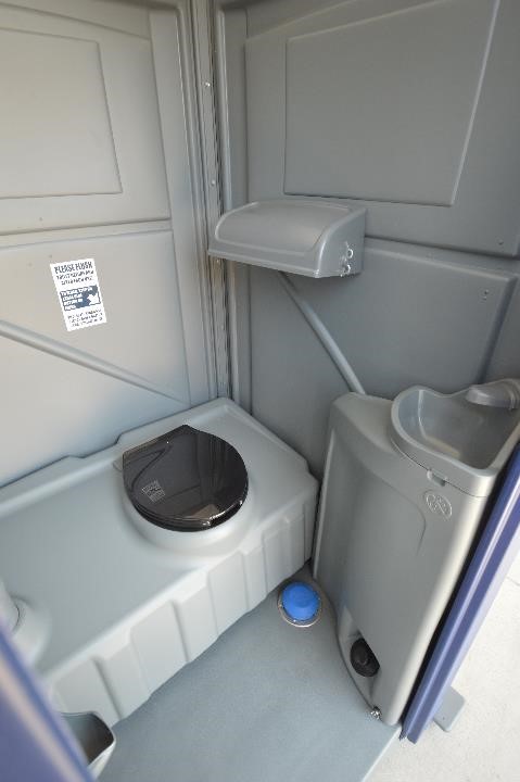 Flush Portable Toilet Interior View