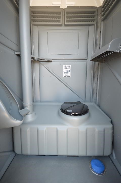 Flushing Porta Potty Interior View